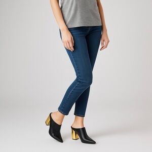 2518- Worthington Wor Nelda Black & Gold Mules Size 7 NWT with Box